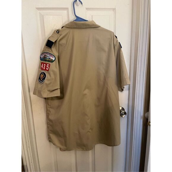 Boy Scouts of America Men Gray Short Sleeve Official‎ Vented Uniform Shirt XL - Picture 9 of 9